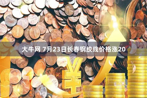 大牛网 7月23日长春钢绞线价格涨20